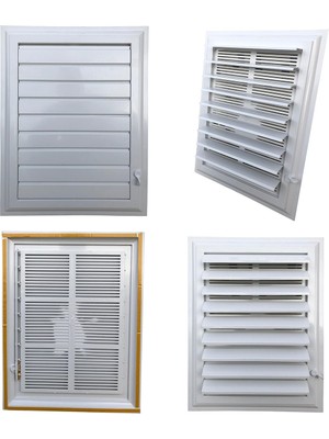 Mavi Trend Mavi Trend Plastik Menfez Banyo / Wc Havalandırma Menfezi Panjur 55X55 Cm