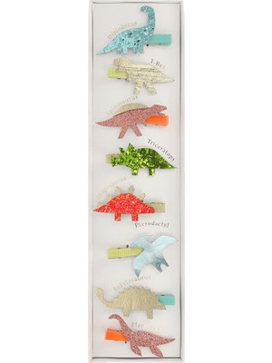 Meri Meri - Dino Hair Clips - Dinozor Tokalar - 8'li