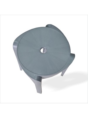 M3 Decorium Büyük Geniş Uzun Sağlam Sert Plastik Kırılmaz Hafif 45 cm Banyo Balkon Bahçe Oturak Tabure Sandalye