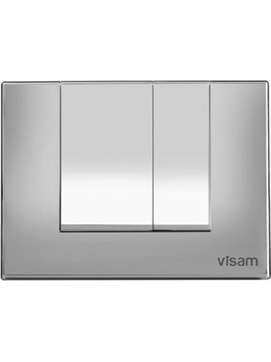 Visam Alinda Parlak Krom Gömme Rezervuar Kumanda Paneli Basma Butonu 227.002