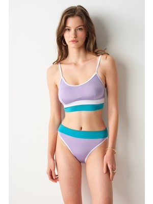 No Gossip Jojoba Parçalı Bikini Tek Alt Lila 239210