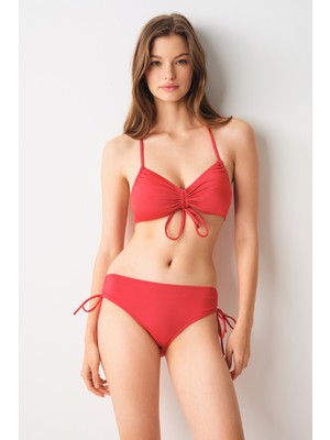 No Gossip Vogue Sürgülü Bikini Tek Alt Kırmızı 239208