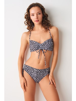 No Gossip Freez Sürgülü Bustier Tek Üst Zebra 239110-D