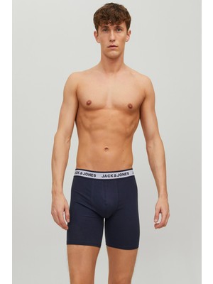 Jack & Jones Lacivert Erkek 3'lü Boxer Set 12229576