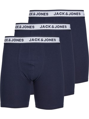 Jack & Jones Lacivert Erkek 3'lü Boxer Set 12229576