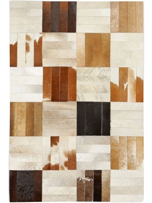 Dericibey Dana Derisi Patchwork Halı 80 x 150 cm