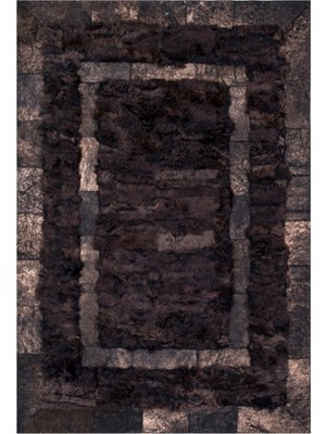 Dericibey Bronz Renk Doğal Toskana Kürk Halı 80 x 150 cm