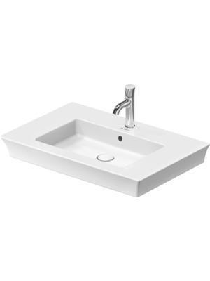 Duravit White Tulip Etajerli Lavabo 75 cm + Lavabo Bataryası Medium