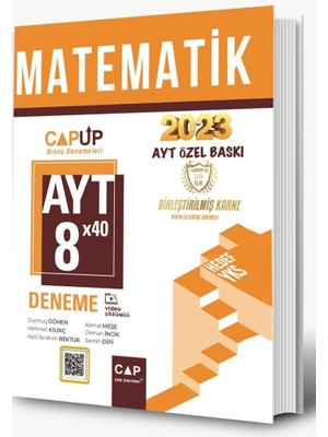 Cap Ayt Matematik 8 x 40 Up Deneme 2023 Özel Baskı Çap Yayınları