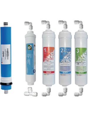Reverse Osmos Su Arıtma Cihazı Filtresi Kapalı Kasa 5 Li Filtre