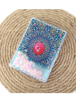 HD Marketim Ayna Cep Çanta Seyehat Aynası Sulu Pullu Makyaj Kozmetik Büyüteç Kompakt