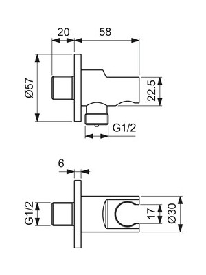 Idealrain Ankastre Dirsek-Askı BC807AA