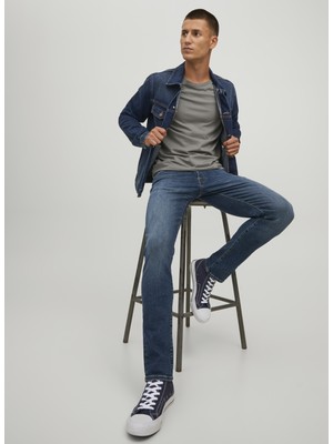 Jack & Jones Düşük Bel Slim Fit Lacivert Erkek Denim Pantolon 12223628_JJIGLENN Jjıfox Jos 547 50