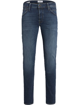 Jack & Jones Düşük Bel Slim Fit Lacivert Erkek Denim Pantolon 12223628_JJIGLENN Jjıfox Jos 547 50