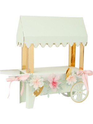 Meri Meri - Laduree Paris Macaron Cart Centerpiece - Ladurée Paris Makaron Arabası Masa Süsü