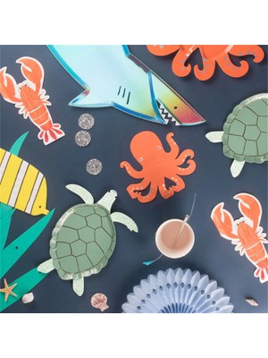 Meri Meri - Octopus Napkins - Ahtapot Peçeteler - 16'lı