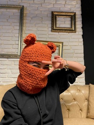 Emgcraft Balaclava / Kar Maskesi / Balaklava Ayıcık Kulak Bere