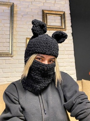 Emgcraft Balaclava / Kar Maskesi / Balaklava Kedi Kulak Bere