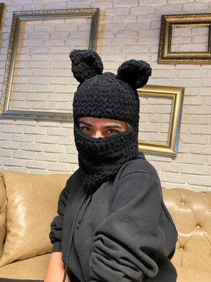 Emgcraft Balaclava / Kar Maskesi / Balaklava Kedi Kulak Bere