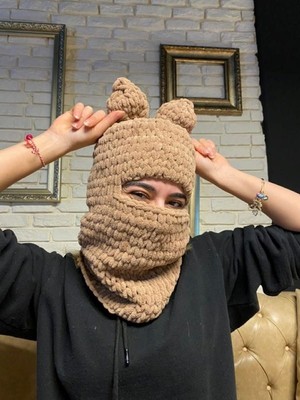 Emgcraft Balaclava / Kar Maskesi / Balaklava Kedi Kulak Bere