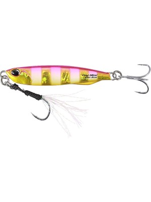 Duo Drag Metal Cast Slim Jig 60GR. PJA0045 Pink Gold Zebra Glow