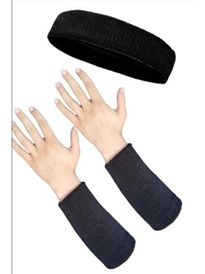 By Leon 1982 Sporcu Havlu Bandana Headband ve 2 Adet Uzun Basketbol Tenis Futbol Için