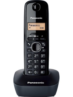 Melek Store Panasonıc KX-TG1611 Dect Telsiz Telefon (Siyah)