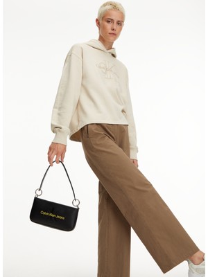 Calvin Klein Siyah Kadın 13X18X7 Fermuarlı Omuz Çantası K60K6106790GN