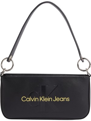 Calvin Klein Siyah Kadın 13X18X7 Fermuarlı Omuz Çantası K60K6106790GN