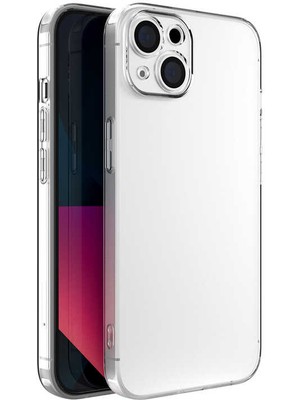 Prolysus Apple iPhone 13 Mini Kamera Korumalı Şeffaf Yumuşak Silikon Kılıf