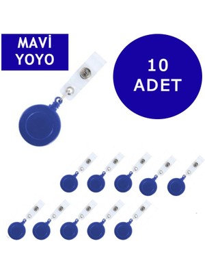 Linea Yoyo Yaka Kartlığı Yuvarlak Mavi 10 Adet