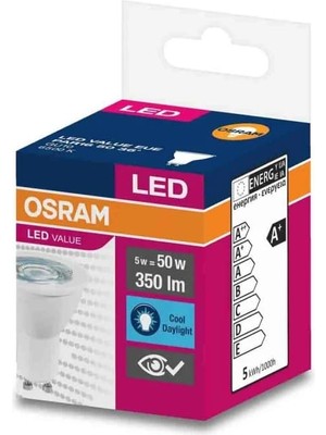 Osram GU10 Duylu 4,5 W LED Ampul 6500 Kelvin Beyaz Işık