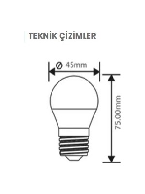 Braytron 5 W E-27 Duy 6500K Beyaz Işık Mini LED Ampul - BA11-0