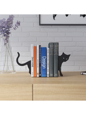 Arteka Design Kedi Kitap Tutucu, Kitap Desteği