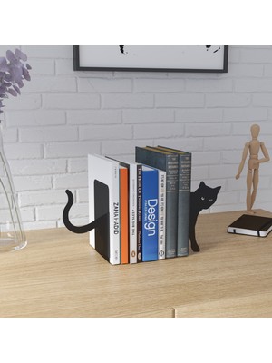 Arteka Design Kedi Kitap Tutucu, Kitap Desteği