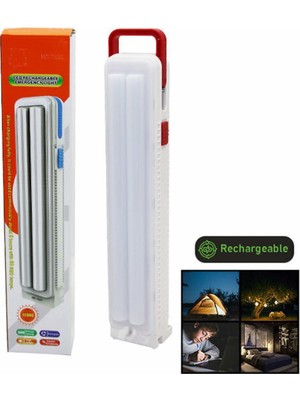 60 Smd LED Şarjlı Işıldak Fener 34 cm Acil Durum Işığı