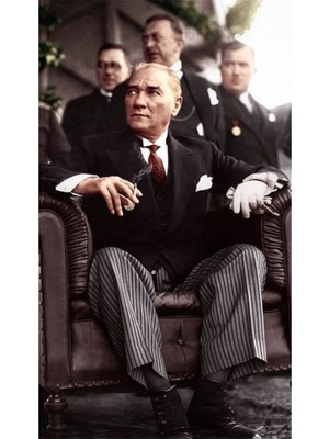 Atatürk Misafirlerini Beklerken PixArt Sanat Elmas Mozaik Tablo Diamond Türkiye 40*60