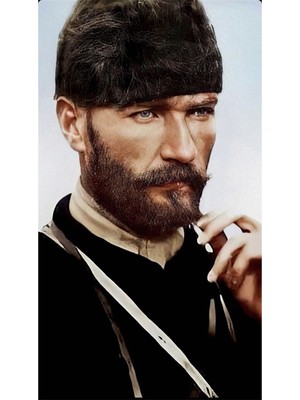 Mustafa Kemal Savaşta PixArt Sanat Elmas Mozaik Tablo Diamond Türkiye 40*60