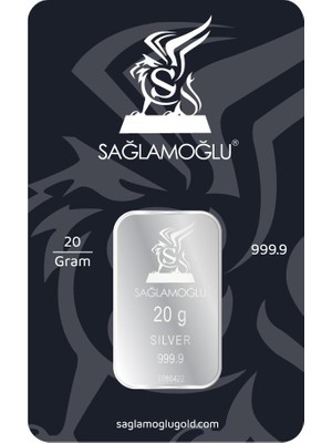 Sağlamoğlu 20 Gram Külçe Gümüş