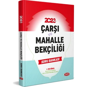Data Yayınları Çarşı ve Mahalle Bekçiliği Soru Bankası 2023