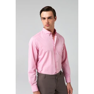 D'S Damat Comfort Pembe Düz Gömlek 0HC02PH08265M