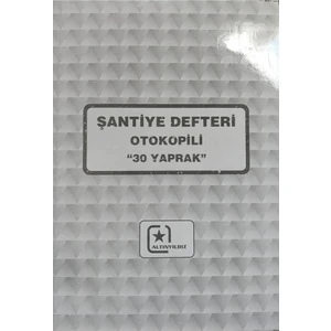 Santıye Defterı 20X28 2 Nusha 30 Sayfa