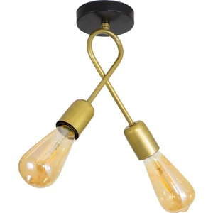 Ikili Gold Çapraz Fiyonk Model Avize