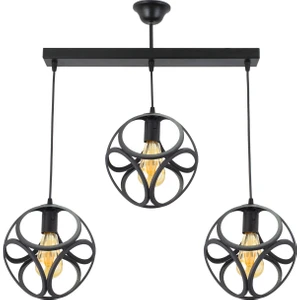 Üçlü Modern Çember Küp Model Sarkıt Avize