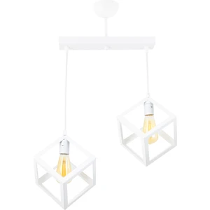 Rustik Retro Model Geometrik Sarkıt Metal Küp Avize