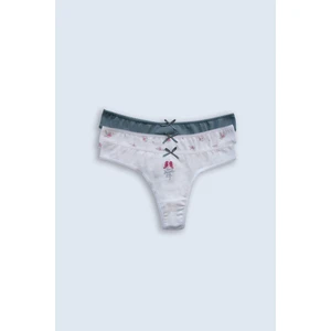 Pierre Cardin 3'lü Ekonomik Paket Romance Rose 2702 Pamuklu Basic String Külot