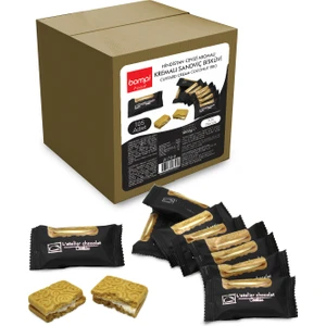 Bompi Hindistan Cevizi Aromalı Kremalı Tek Paketli Bisküvi 1000 gr - (105 Adet)