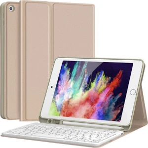 Apple iPad 9. Nesil 10.2" 2021 Kılıf Kablosuz Klavyeli Kılıf Mobax A2602 A2603 A2604 A2605