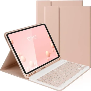 Apple iPad Pro 11INÇ M4 2024 Kılıf Kablosuz Klavyeli Kılıf Mobax A2836 A2837 A3006