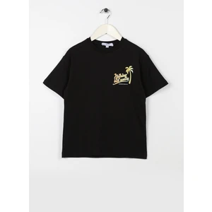 Baskılı Siyah Erkek Çocuk T-Shirt Nothıng Boy-23